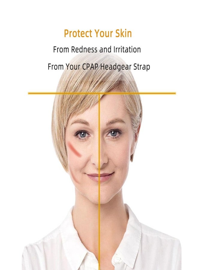 welsoon 4 عبوات أغطية أحزمة CPAP ساتان وسادة رأس CPAP حريرية لأقنعة CPAP الأنفية Resmed AirFit N20 أو Respironics Wisp تغطي أشرطة Y CPAP لتقليل العلامات الحمراء - Image 4