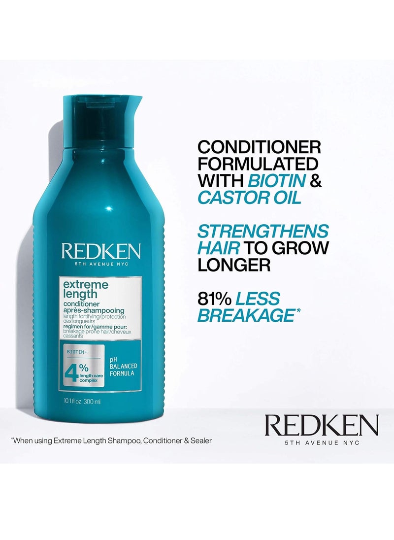 REDKEN - Redken Extreme Length Conditioner | Infused With Biotin and Castor Oil | For Hair Growth | Fortifies, Strengthens & Conditions Hair - Image 1