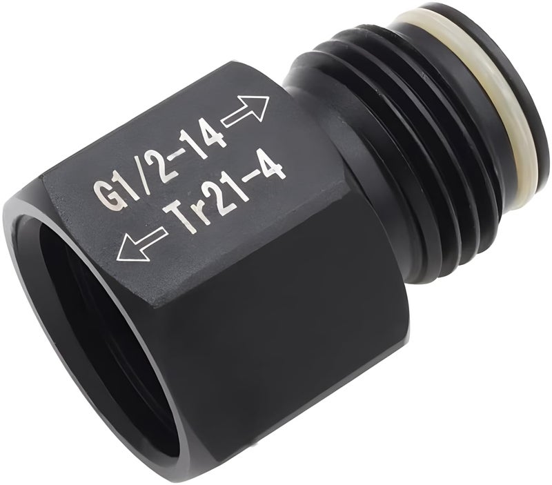 VaVoger Soda CO2 Pressure Regulator Adapter for Aquariums Homebrew,Female TR21-4 Soda Cylinder to Male G1/2 Paintball Co2 Tank - Image 1