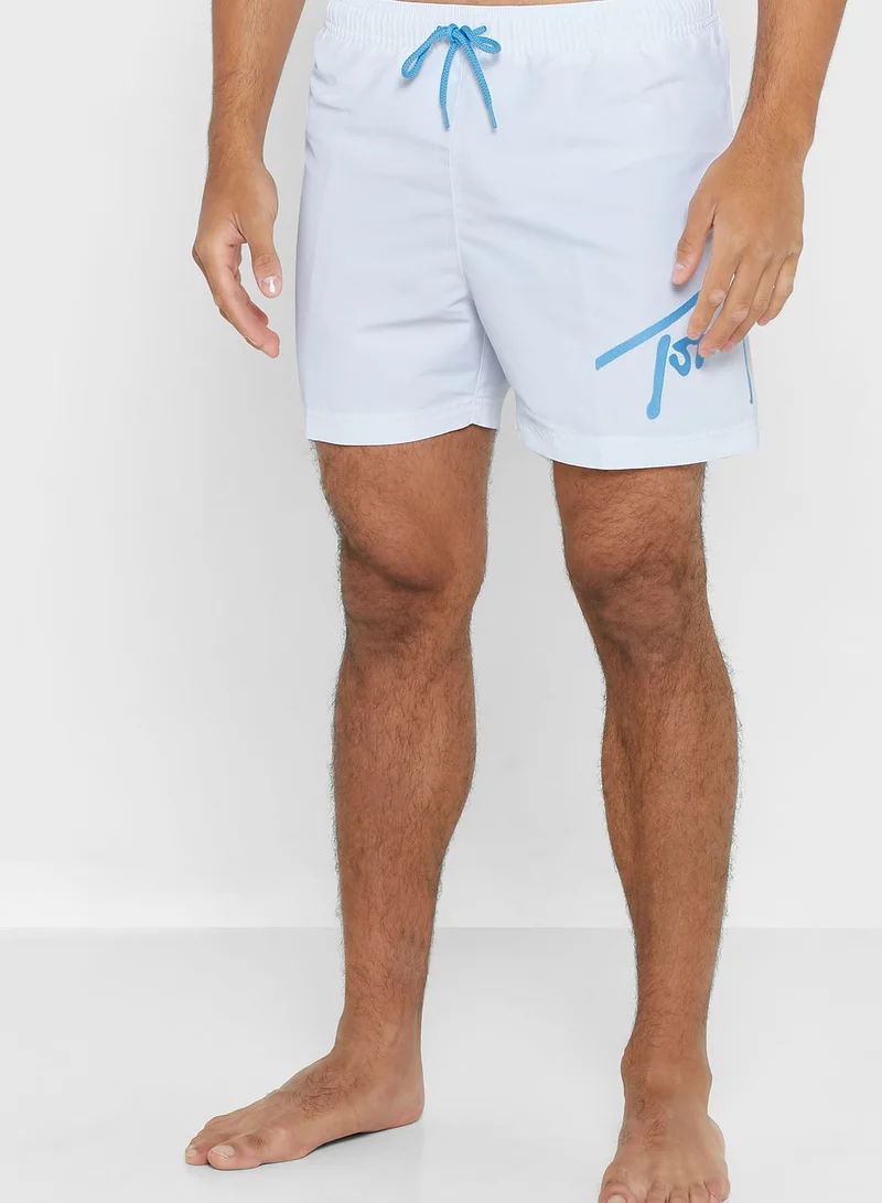TOMMY JEANS Signature Logo Band Shorts