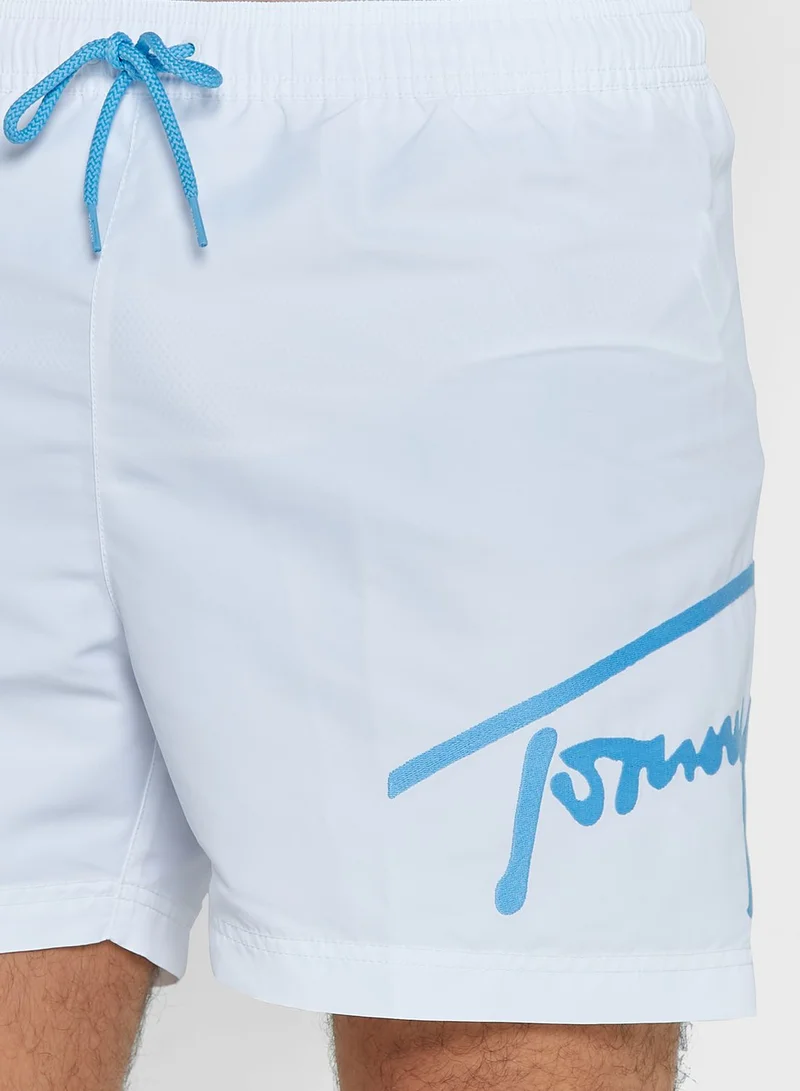 TOMMY JEANS Signature Logo Band Shorts