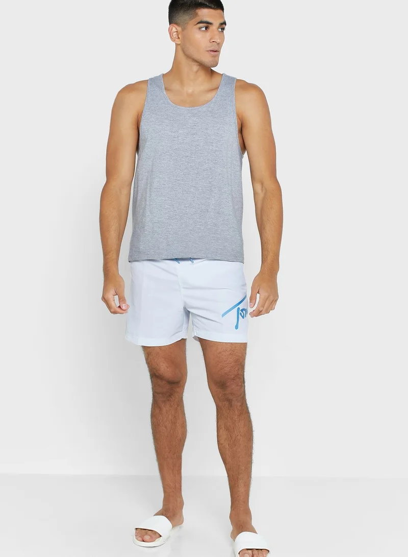 TOMMY JEANS Signature Logo Band Shorts