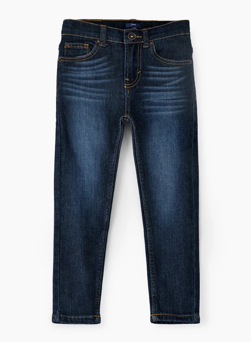 جام جينز دينم أساسي للأولاد، قطن مريح للارتداء اليومي