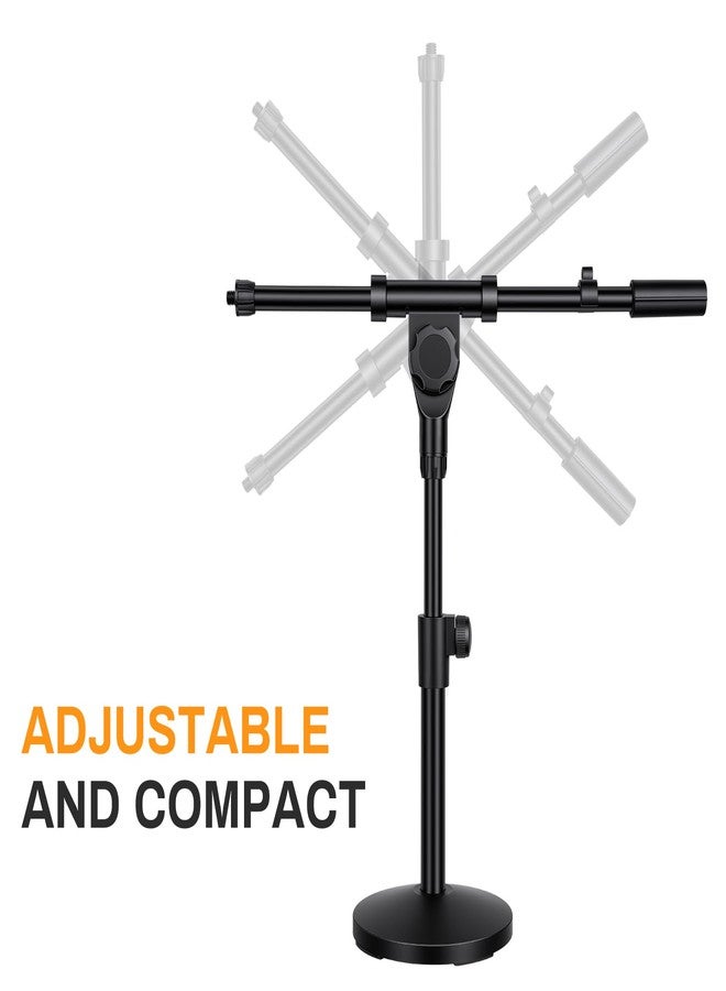 AODSK Desktop Microphone Stand, Height-Adjustable, Compatible with Multiple Microphone Sizes, Non-Slip Stable Base(AS-DMS1) - Image 4