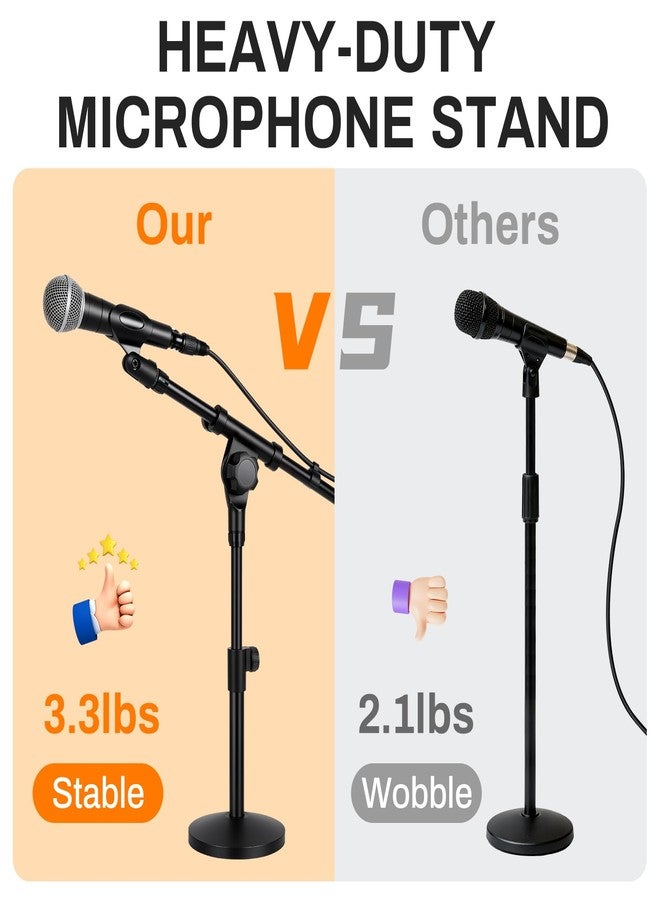 AODSK Desktop Microphone Stand, Height-Adjustable, Compatible with Multiple Microphone Sizes, Non-Slip Stable Base(AS-DMS1) - Image 2