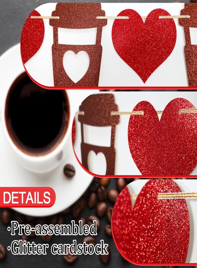 FOZEE Coffee Banner, Coffee Themed Party Decorations, Love is Brewing Bridal Shower Decorations - Image 3