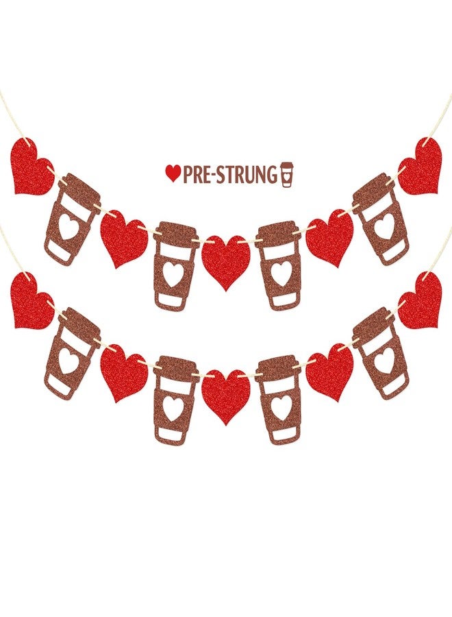 FOZEE Coffee Banner, Coffee Themed Party Decorations, Love is Brewing Bridal Shower Decorations - Image 1