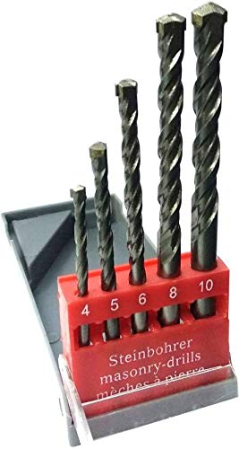Inditrust 1/2-20 Unf Heavy Duty Masonry Drilling Bit Stand Set with Chuck Key, Masonry & Adaptor (13mm, 5 PC) - Image 2