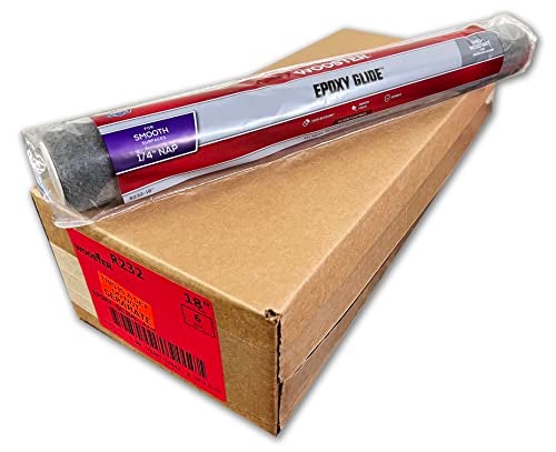 Wooster Brush R232 18 inch Epoxy Glide 1/4 inch Nap Roller Cover, Pack of 6 - Image 5