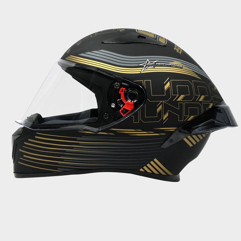 STUDDS Thunder D11 ISI and DOT Certified Full Face Helmet for Men and Women with Clear Visor - Image 3