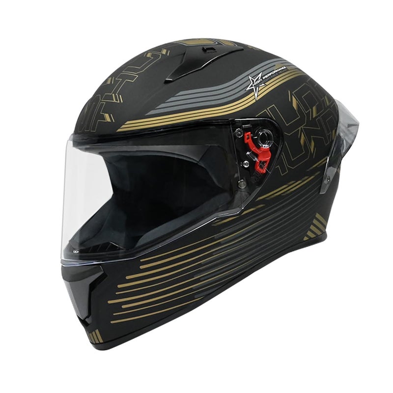 STUDDS Thunder D11 ISI and DOT Certified Full Face Helmet for Men and Women with Clear Visor - Image 1