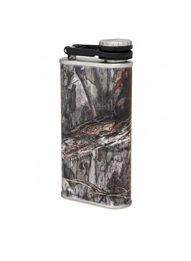 Stanley Stanley Classic Wide Mouth Flask 0.23L / 8OZ Mossy Oak with Never-Lose Cap  â€“ Wide Mouth Stainless Steel Hip Flask for Easy Filling & Pouring | Insulated BPA FREE Leakproof Flask | Lifetime Warranty