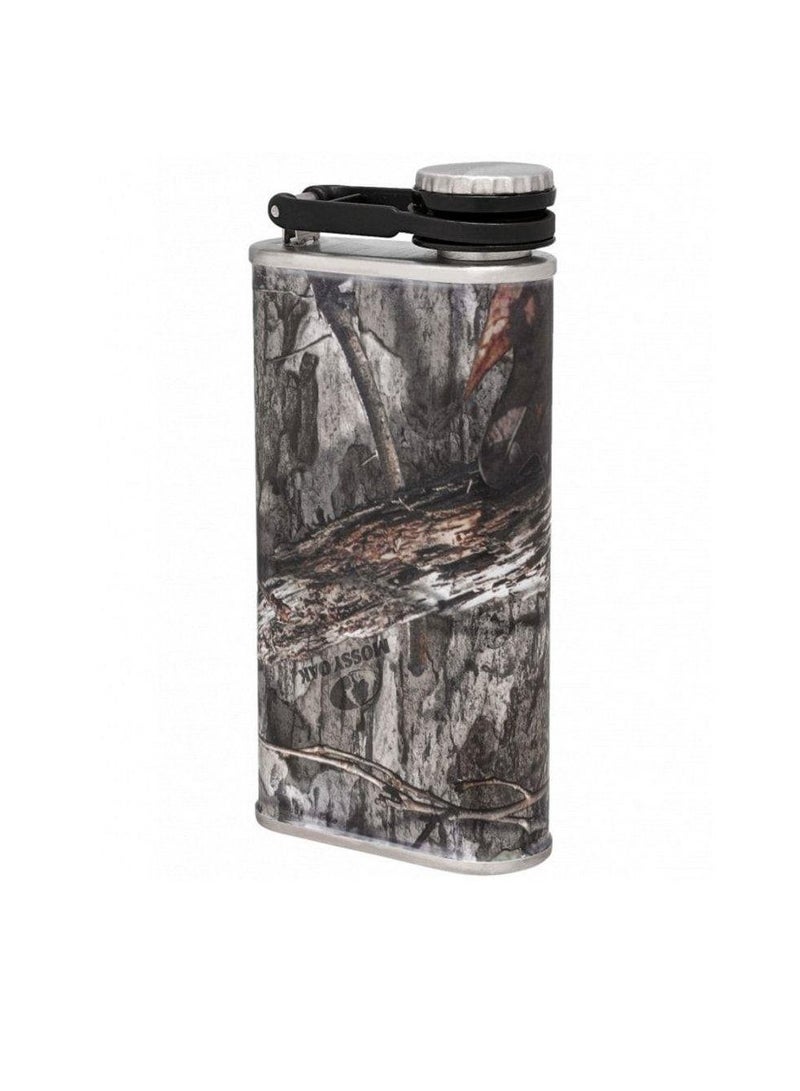 Stanley Stanley Classic Wide Mouth Flask 0.23L / 8OZ Mossy Oak with Never-Lose Cap  â€“ Wide Mouth Stainless Steel Hip Flask for Easy Filling & Pouring | Insulated BPA FREE Leakproof Flask | Lifetime Warranty  - Image 1