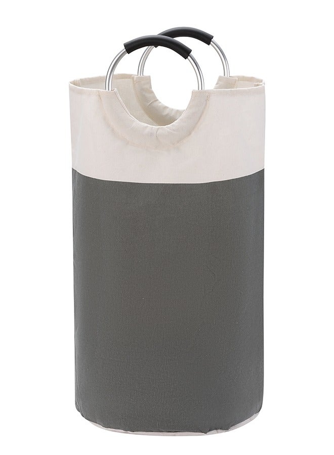 LAWAZIM Waterproof Laundry Basket with Foam Protected Aluminum Handles - Grey - 82L Collapsible, Large Capacity and Odor-Resistant Hamper with Durable Fabric - Ideal for Clothes and Wet Towels - Image 5