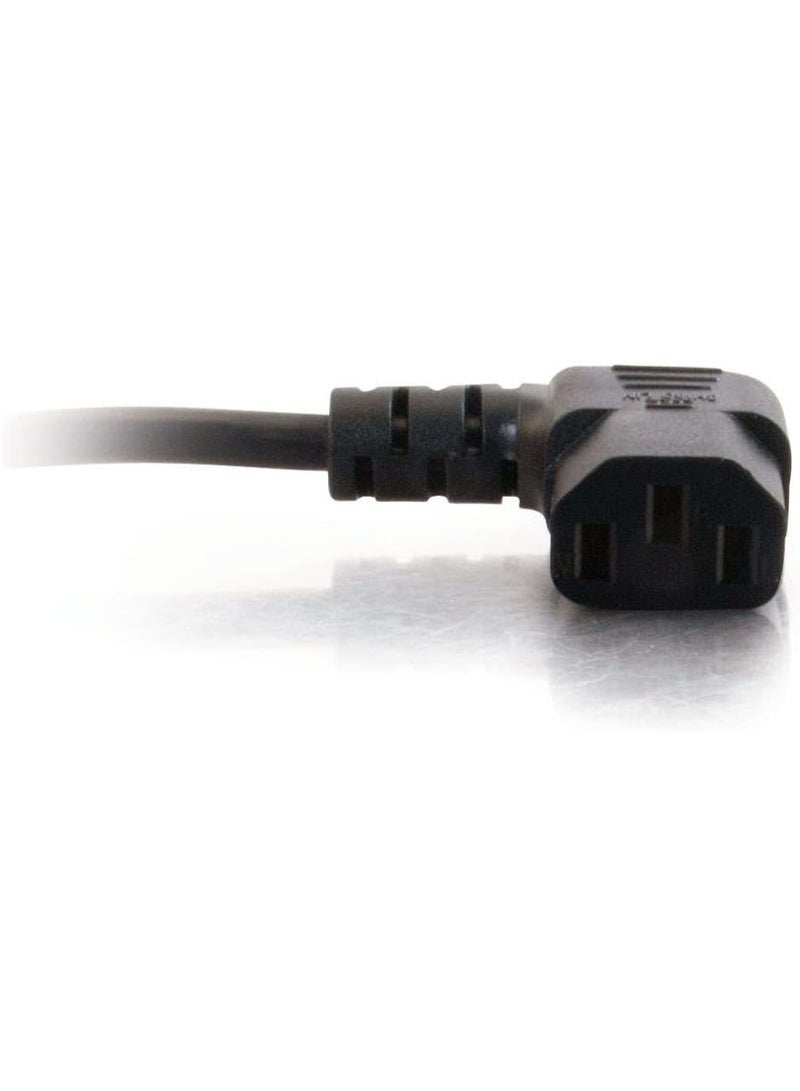 C2G C2G 6FT Premium 90 Degree Replacement AC Power Cord - Durable Power Cable for TV, Computer, Monitor, Appliance & More (24240)  - Image 1