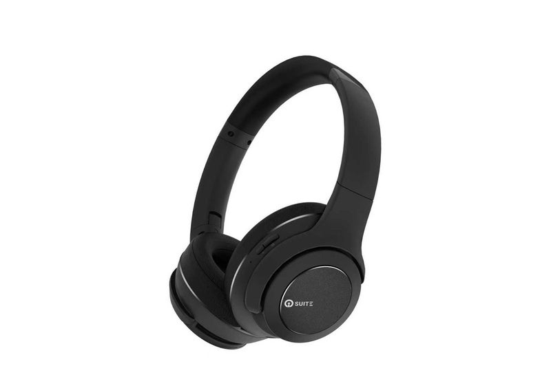 iOsuite Focus 12 Wireless Bluetooth Over-Ear Headphones, 75H Playtime, Bluetooth 6.0, 40mm Drivers, 3 EQ Modes, Clear Calls, Foldable Design – Black - Image 1