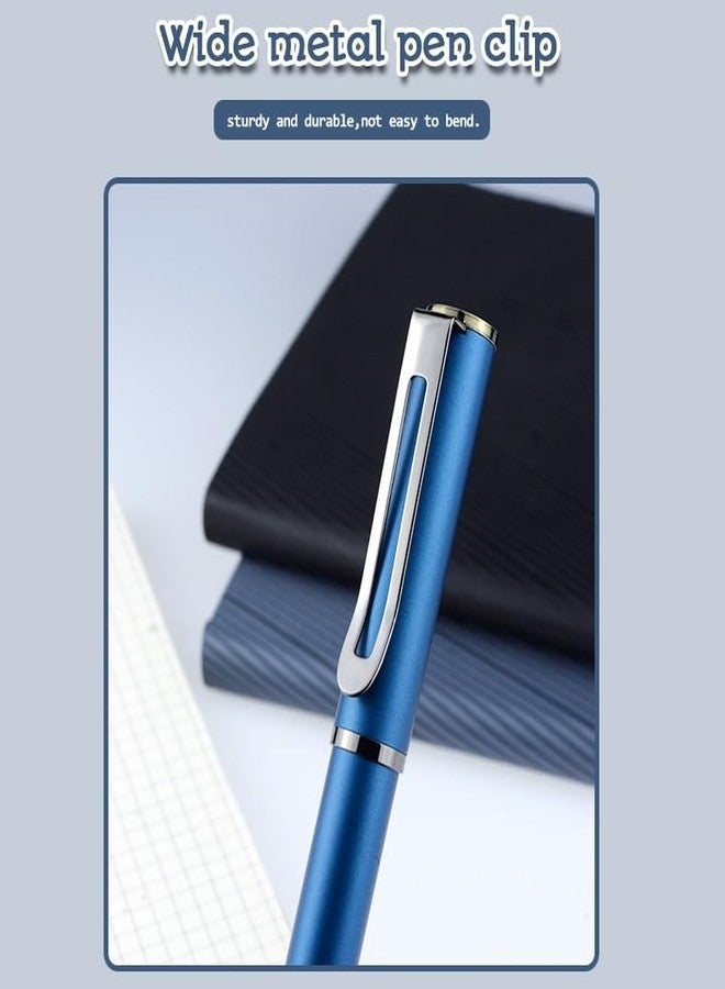 WISHKEY Metal Fountain Pen Set with Replaceable Cartridge, Stylish Classic Design, Easy to Refill, 0.5 mm Nib, Fancy Pen for Girls, Stationery Gift for Kid, Blue and Black Ink, (Pack of 1, Multicolor) - Image 4