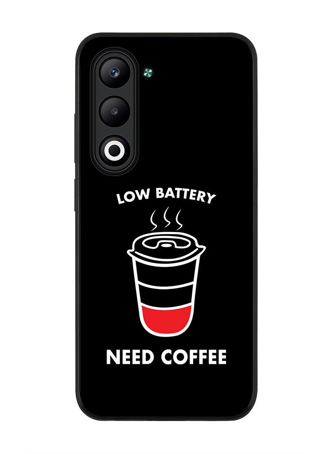 Stylizedd For Oppo A5 5G / A5 4G Case,Slim fit Camera Protection, Shockproof Thin Phone cover  - Low battery need coffee