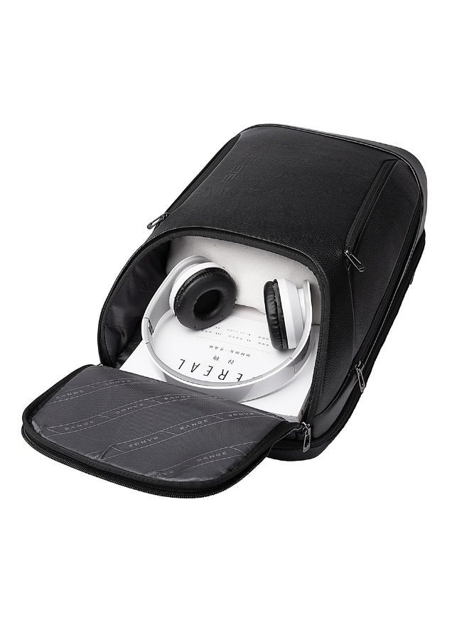 بانجي حقيبة ظهر Bange 6623 من الجلد لأجهزة الكمبيوتر المحمولة مقاس 15.6 بوصة - Image 4