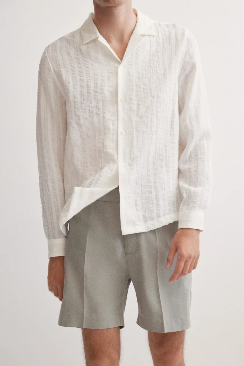 H&M Regular Fit Linen-blend shorts