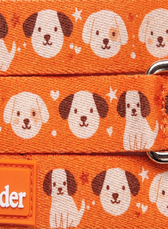 Wag & Wilder Wag and Wilder 5 FT Dog Leash for Small Dogs – Heavy Duty Lead for Training & Walking, Strong Metal Hook (Puppy Parade- Orange, Small) - Image 3