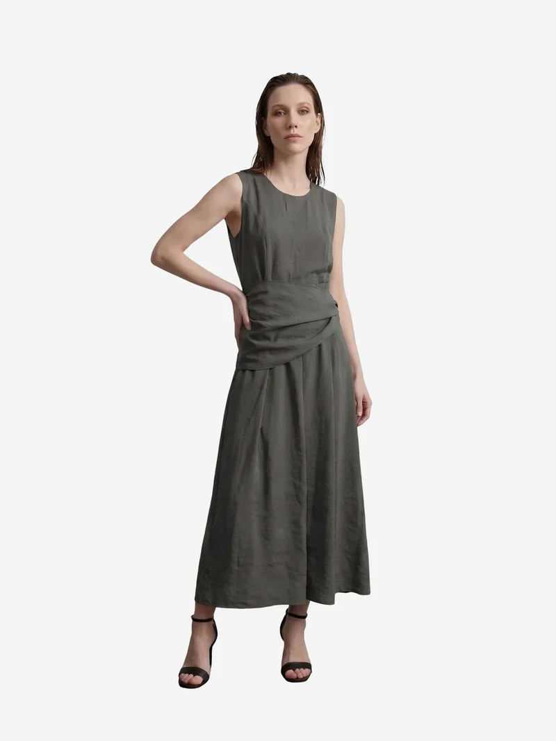 My Fashion MY FASHION Sleeveless A-Line Midi Dress