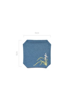 Y&D Chinese Style Cotton Linen Retro Water Absorbing Double Layer Thickened Cup Holder Fabric Embroidered Tea Cup Pad Fabric Art Cup Pad  - Image 2