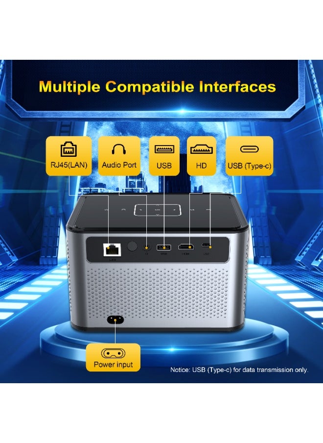 General - Smart Projector X3 Pro H716 HD Bluetooth 4K Projector Portable Electric Focus + 4-Point Keystone Correction - Image 1