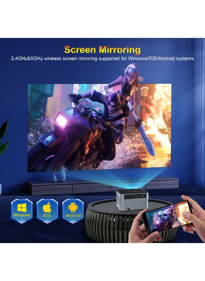General - Smart Projector X3 Pro H716 HD Bluetooth 4K Projector Portable Electric Focus + 4-Point Keystone Correction - Image 1