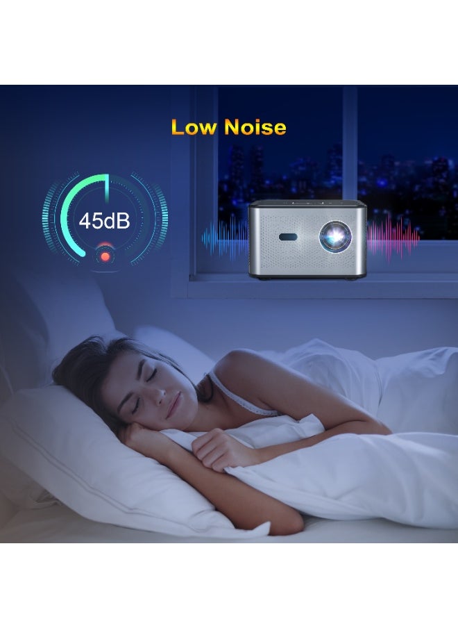 General - Smart Projector X3 Pro H716 HD Bluetooth 4K Projector Portable Electric Focus + 4-Point Keystone Correction - Image 1