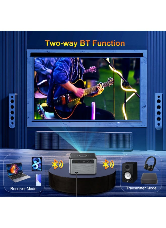 General - Smart Projector X3 Pro H716 HD Bluetooth 4K Projector Portable Electric Focus + 4-Point Keystone Correction - Image 1