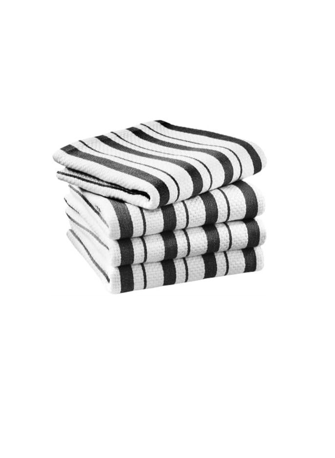 Williams-Sonoma Classic Striped Towels, Set of 4 (Jet Black)