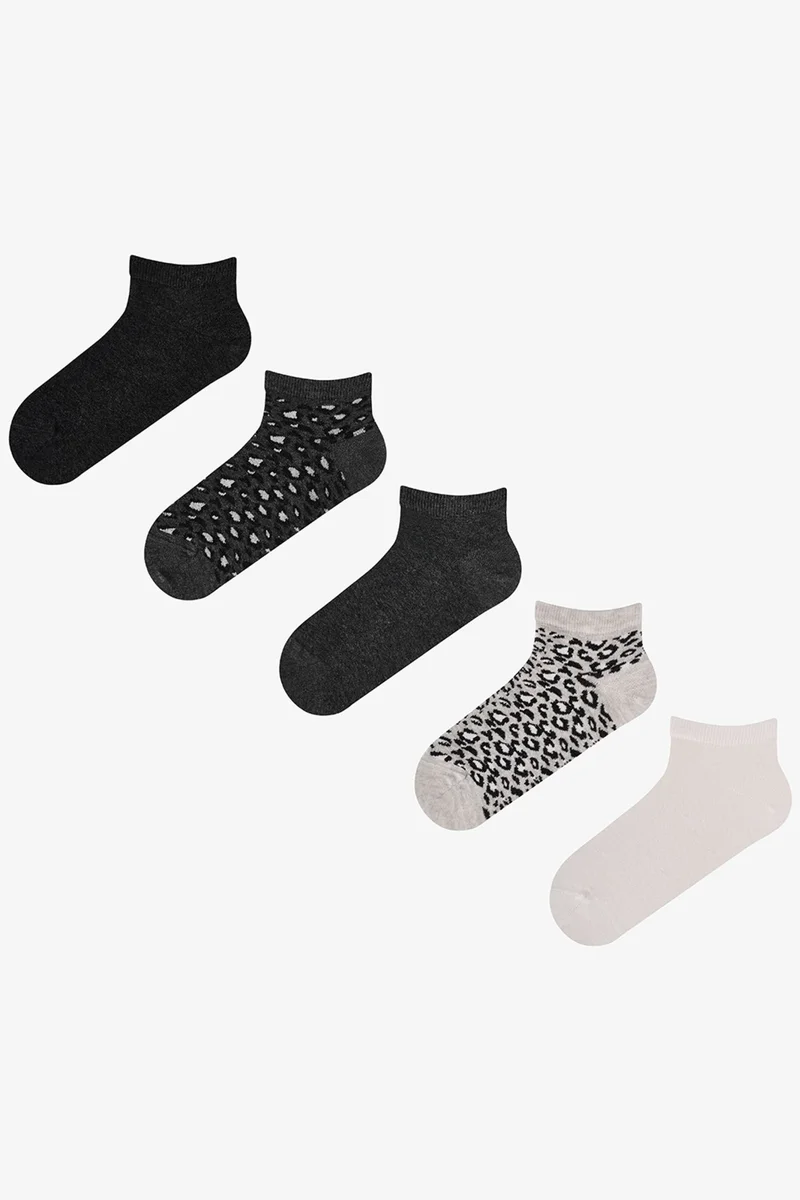 بنتي PENTI Leopard Everyday Pair Ankle Socks