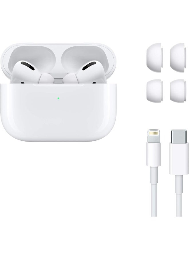 ماركة غير محددة - AirPods Pro 2 مع الشحن - أبيض - Image 1