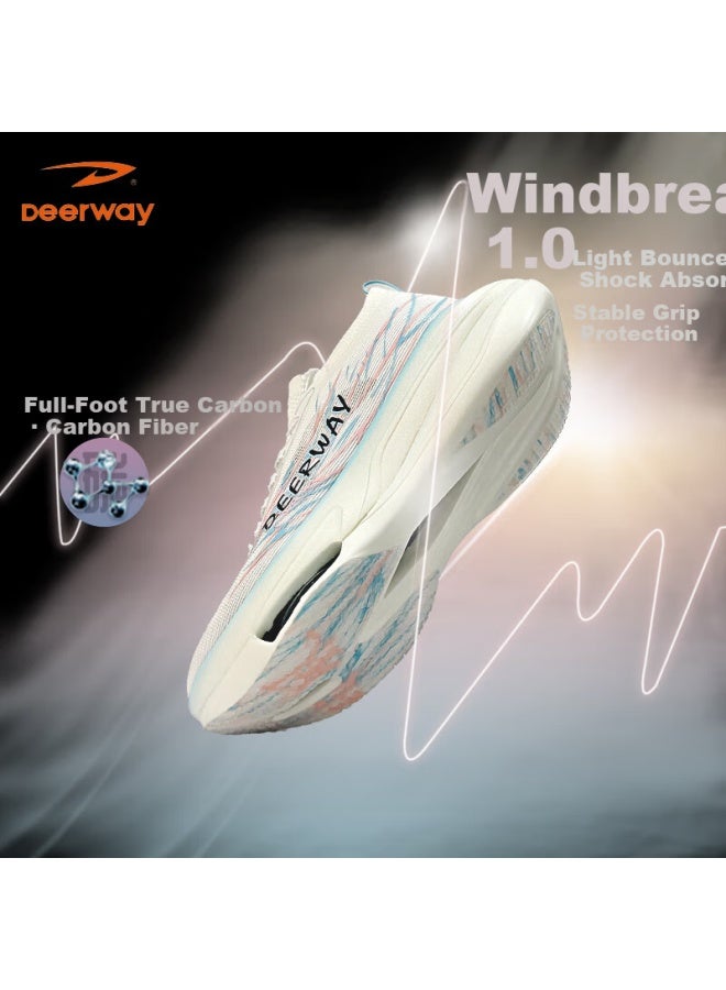 Deerway Pofeng 1.0 Full Carbon Plate Running Shoes For Men And Women, Durable, Shock-absorbing, Breathable Marathon Training Sneakers