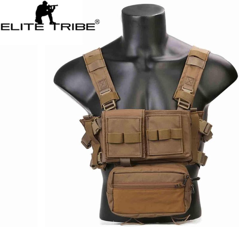 Elite Store حمالة صدر خفيفة الوزن قابلة للتعديل MK3 مع حافظة مخزن 5.56 ميكرو فايتر شاسيه - Image 2