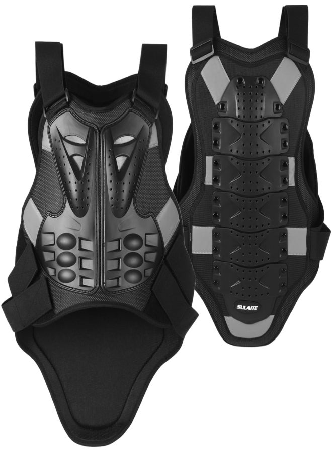 Generic Men Motorcycle Armor Vest Body Chest Spine Back Protector Protective Jacket for Cycling Skating Skiing Skateboarding - Image 1