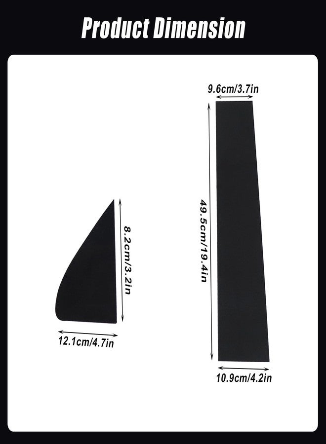 FZJDSD 6Pcs Gloss Black Cover Pillar Posts Door Window Trim Compatible with Chevy Silverado GMC Sierra 1500 2019 2020 2021 2022 - Image 4