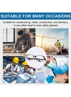 KASTWAVE Safety Glasses, Anti Pollen Goggles, Anti-fog, Scratch Resistant, Clear Wraparound Lenses and No-Slip Grips, Adjustable, Lab Goggles, UV400 Protection for Men and Women (Pack of 1)  - Image 4