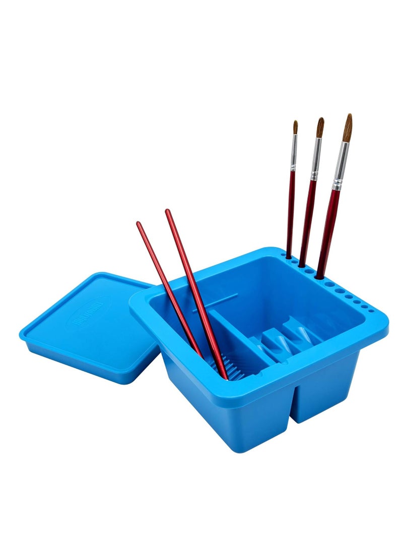 MYLIFEUNIT MyLifeUNIT Paint Brush Cleaner, Paint Brush Holder and Organizers for Acrylic, Watercolor, and Water-Based Paints (Blue) - Image 1