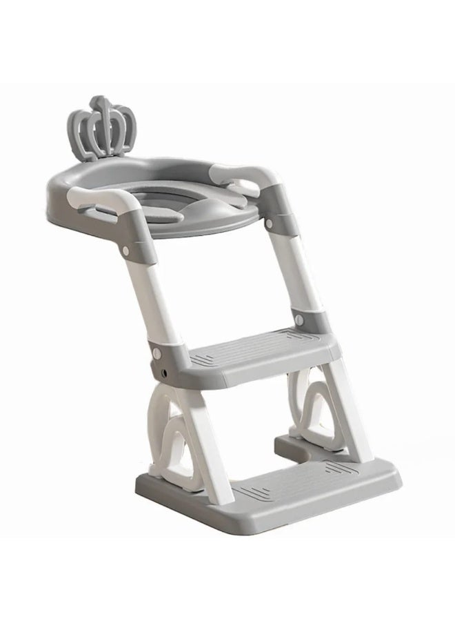 كرسي تدريب الأطفال على الحمام مع سلم متعدد الاستخدامات – قابل للطي - Image 1