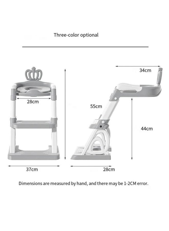 كرسي تدريب الأطفال على الحمام مع سلم متعدد الاستخدامات – قابل للطي - Image 4