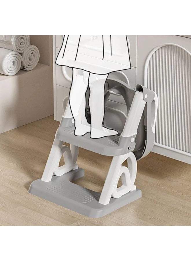 كرسي تدريب الأطفال على الحمام مع سلم متعدد الاستخدامات – قابل للطي - Image 5