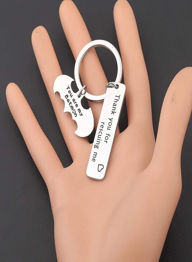 لوجيب بيردجوت Lywjyb Birdgot هدية شكر أنت عزيز عليّ سلسلة مفاتيح شكرًا لك على إنقاذي سلسلة مفاتيح هدايا شكر للأب أو الحبيب (مفتاح الإنقاذ) - Image 3