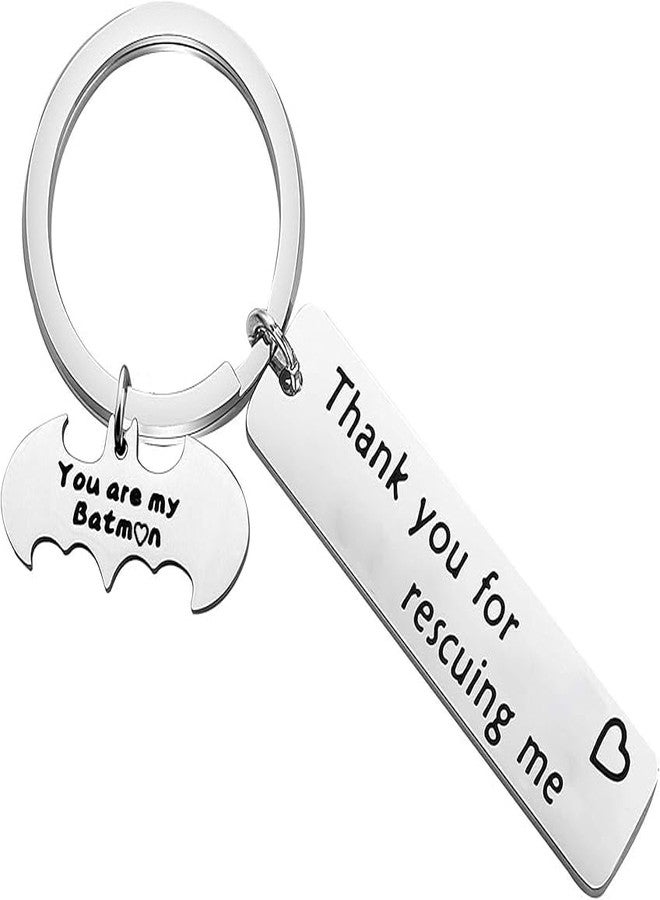 لوجيب بيردجوت Lywjyb Birdgot هدية شكر أنت عزيز عليّ سلسلة مفاتيح شكرًا لك على إنقاذي سلسلة مفاتيح هدايا شكر للأب أو الحبيب (مفتاح الإنقاذ) - Image 1