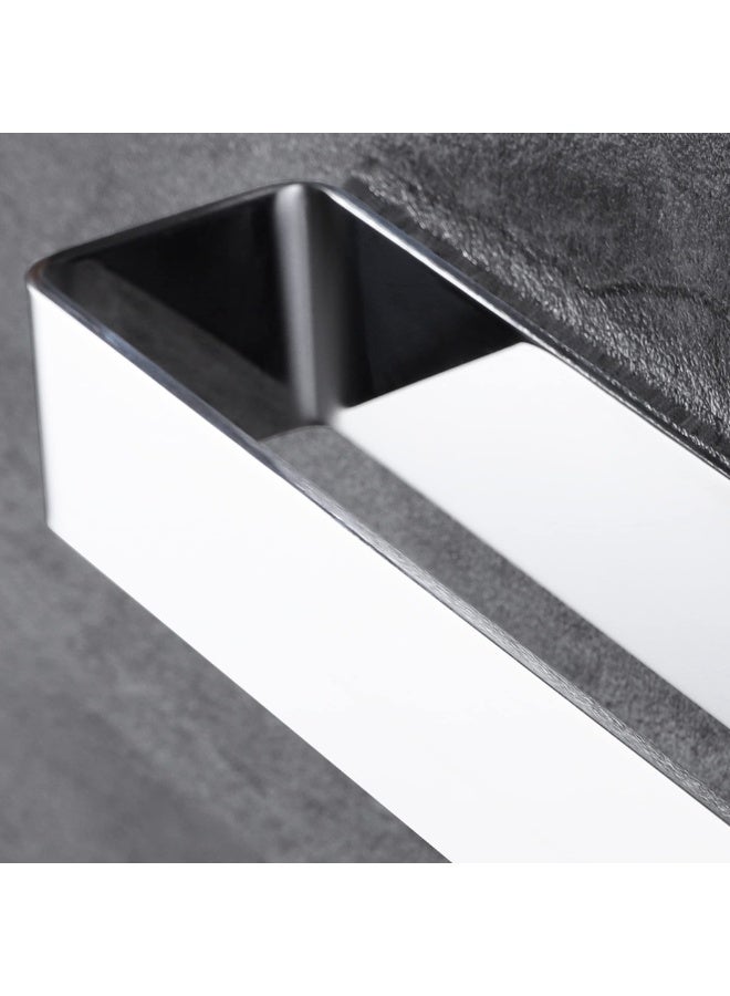 Hand Towel Holder Adhesive Towel Bar Open Ring Polished Stainless Steel Rack for Bathroom and Kitchen, SUS 304 - Image 1