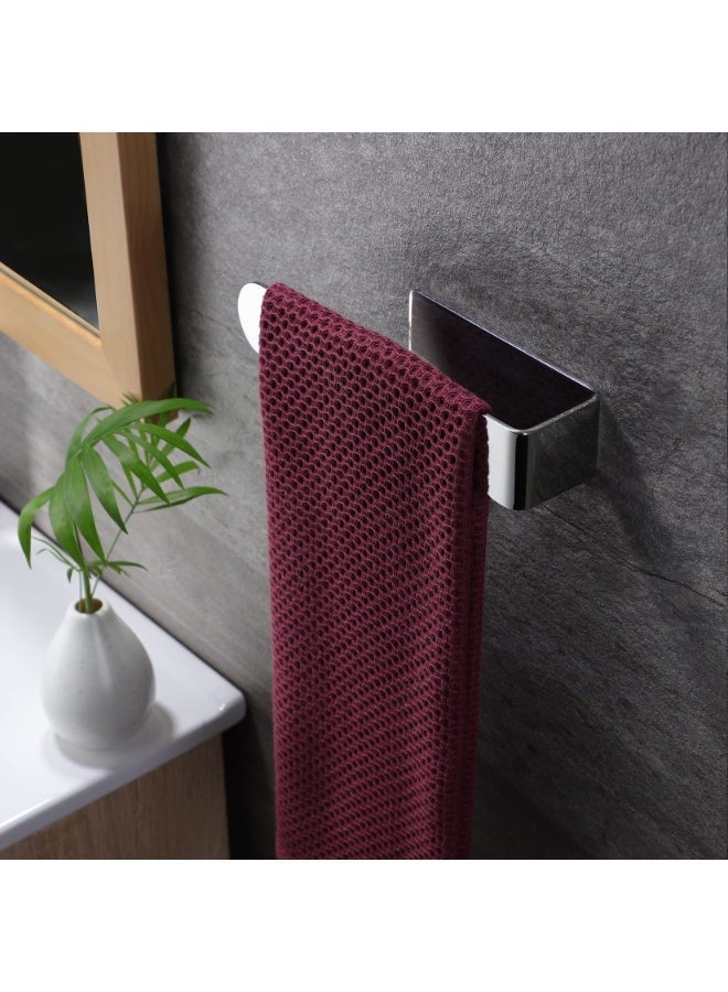 Hand Towel Holder Adhesive Towel Bar Open Ring Polished Stainless Steel Rack for Bathroom and Kitchen, SUS 304 - Image 4