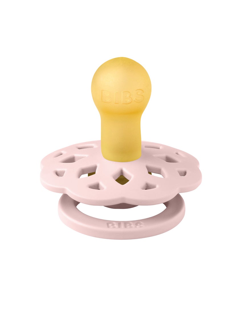 BIBS BIBS Pacifier Boheme 1 PACK | Round Nipple Baby Pacifier | BPA Free Natural Rubber Latex Soother | Made in Denmark | Size 1 (0-6 months) Blossom  - Image 3