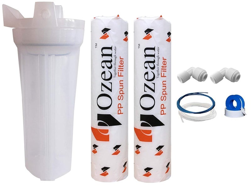 Ozean Clear Pre Filter Housing Kit with 2 Spun Filter for AquaguardAquagrandDolphinAquafresh Water Purifier - Image 1