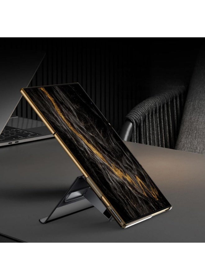 Compatible with Huawei Mate XT Ultimate Case, Built in Metal Stand 【Support Magnetic Car Mount】 Magnet Leather Smart View Flip Cover Phone Cover for Men - Image 2